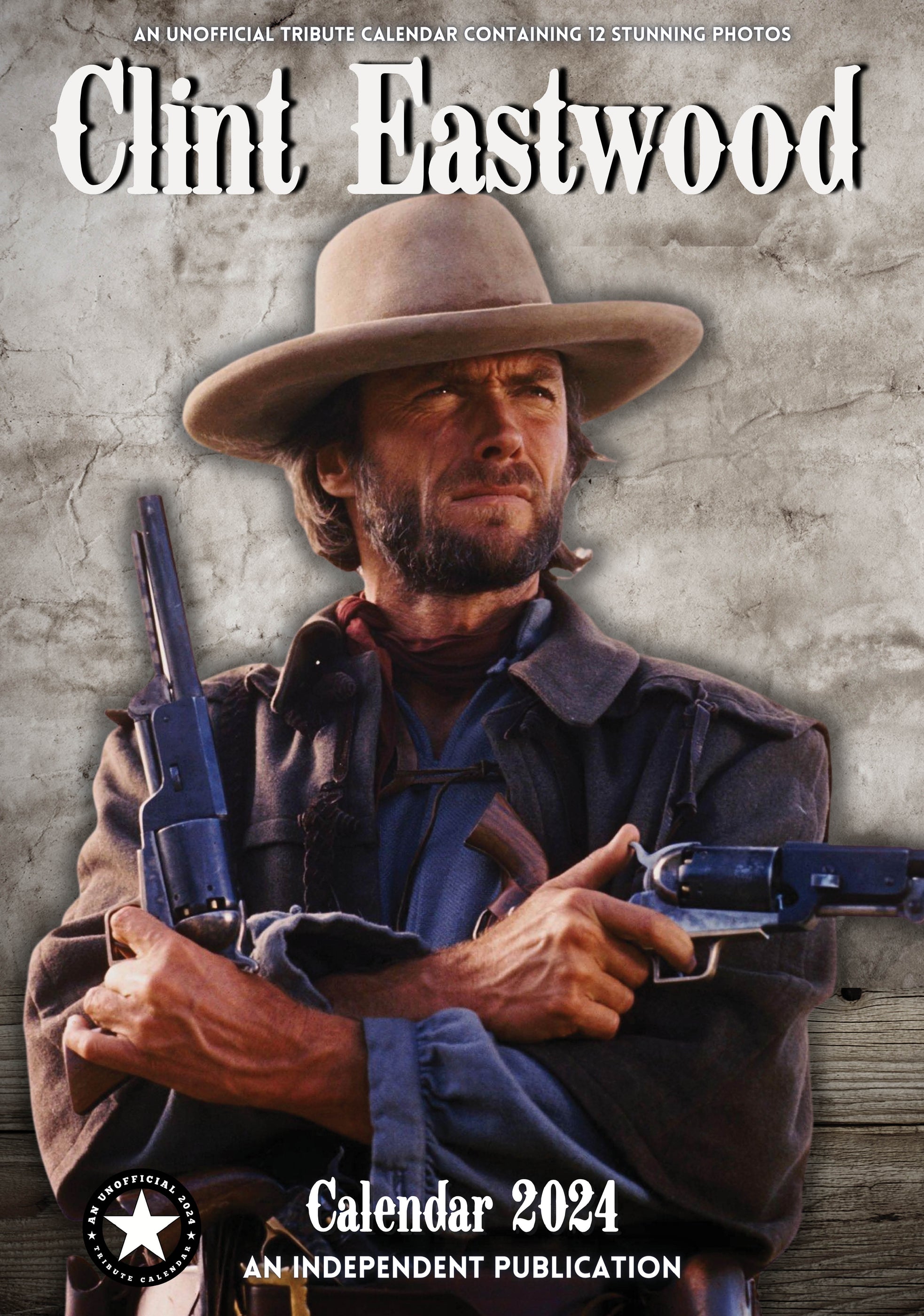 2024 Clint Eastwood Large Wall Calendar — Calendar Club