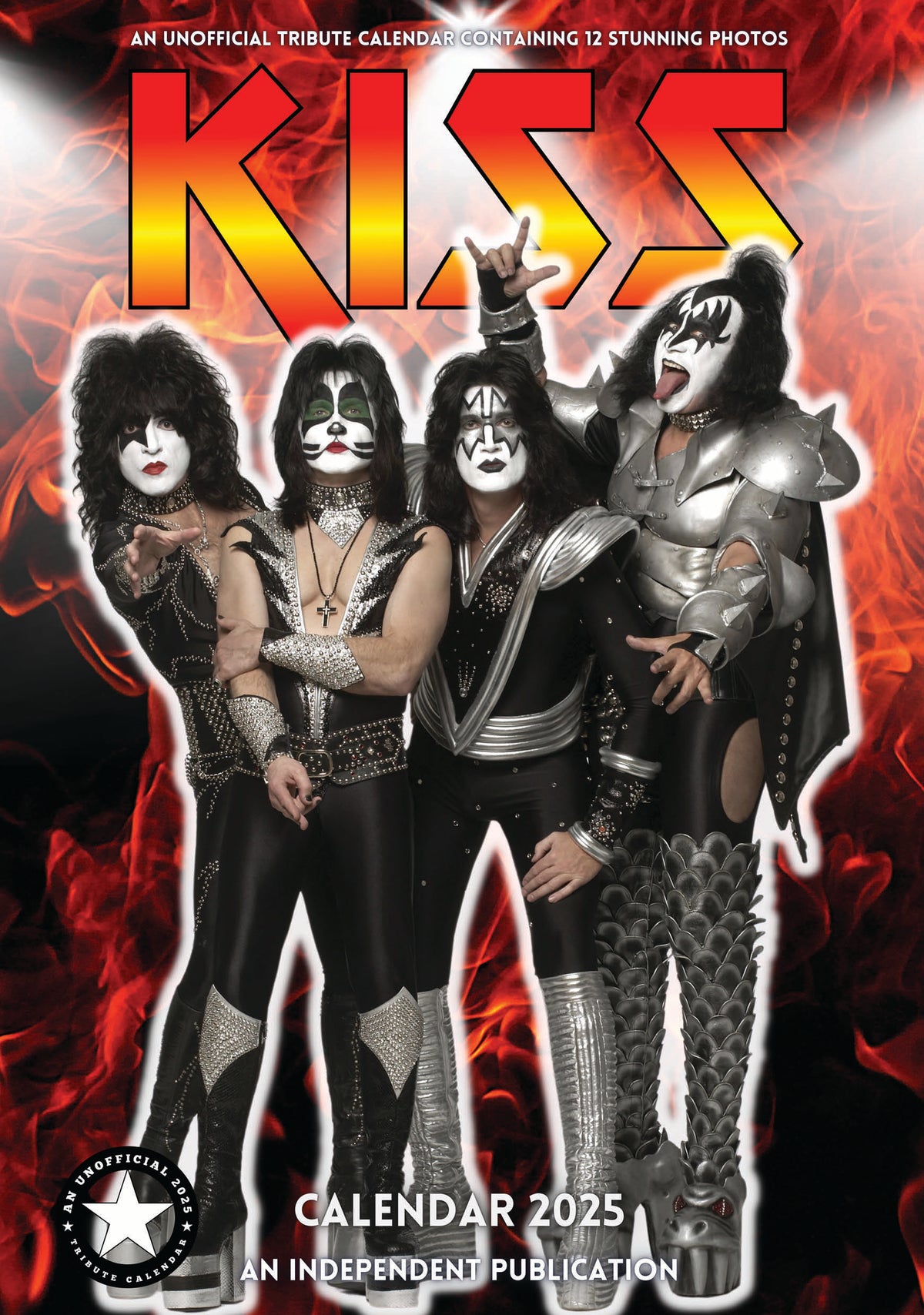 Calendar Club 2025 Kiss Large Wall Calendar