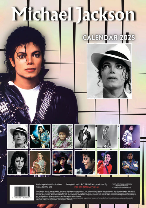 2025 Michael Jackson Large Wall Calendar by  CallDreams International from Calendar Club