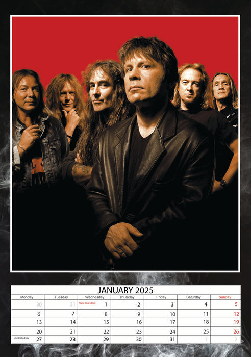 2025 Iron Maiden Large Wall Calendar by  CallDreams International from Calendar Club