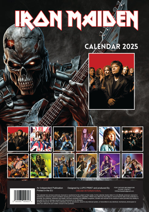 2025 Iron Maiden Large Wall Calendar by  CallDreams International from Calendar Club