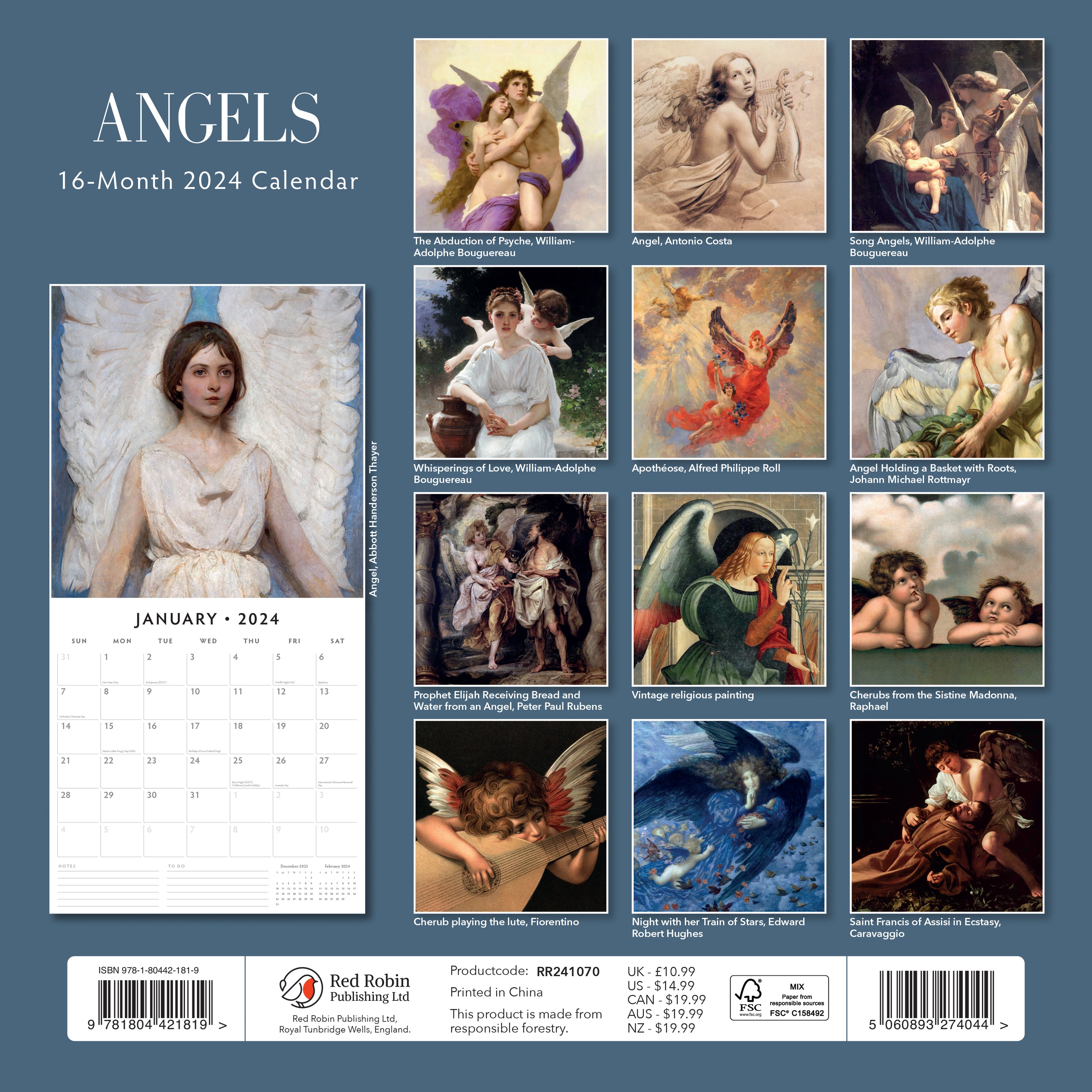 2024 Angels Wall Calendar — Calendar Club