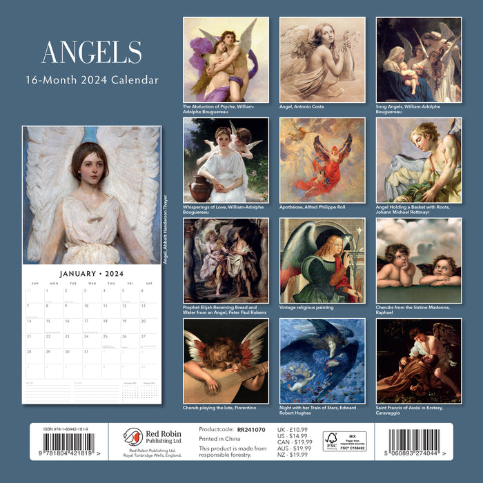 2024 Angels Wall Calendar