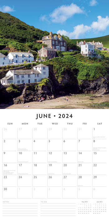 2024 Britain's Most Beautiful Villages Wall Calendar
