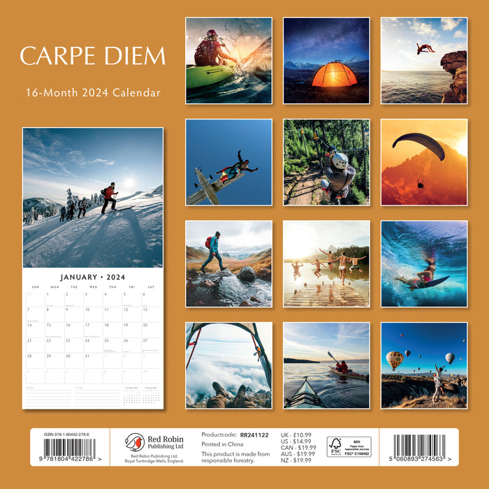 2024 Carpe Diem Wall Calendar