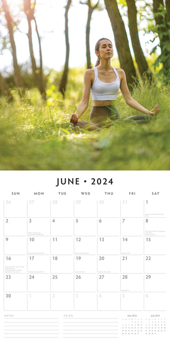 2024 Yoga Wall Calendar