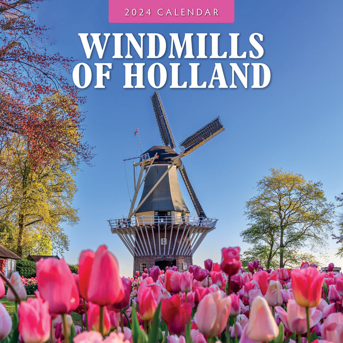 2024 Windmills of Amsterdam Wall Calendar