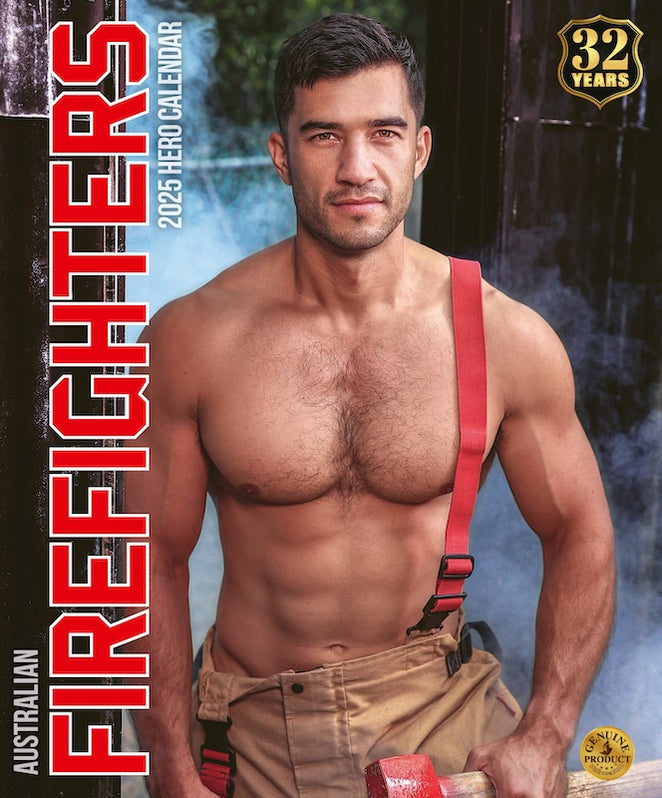 Calendar Club 2025 Australian Firefighters Hero Wall Calendar