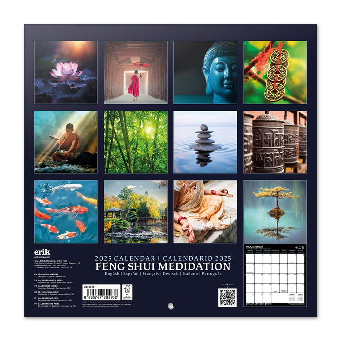 2025 Feng Shui Meditation Wall Calendar