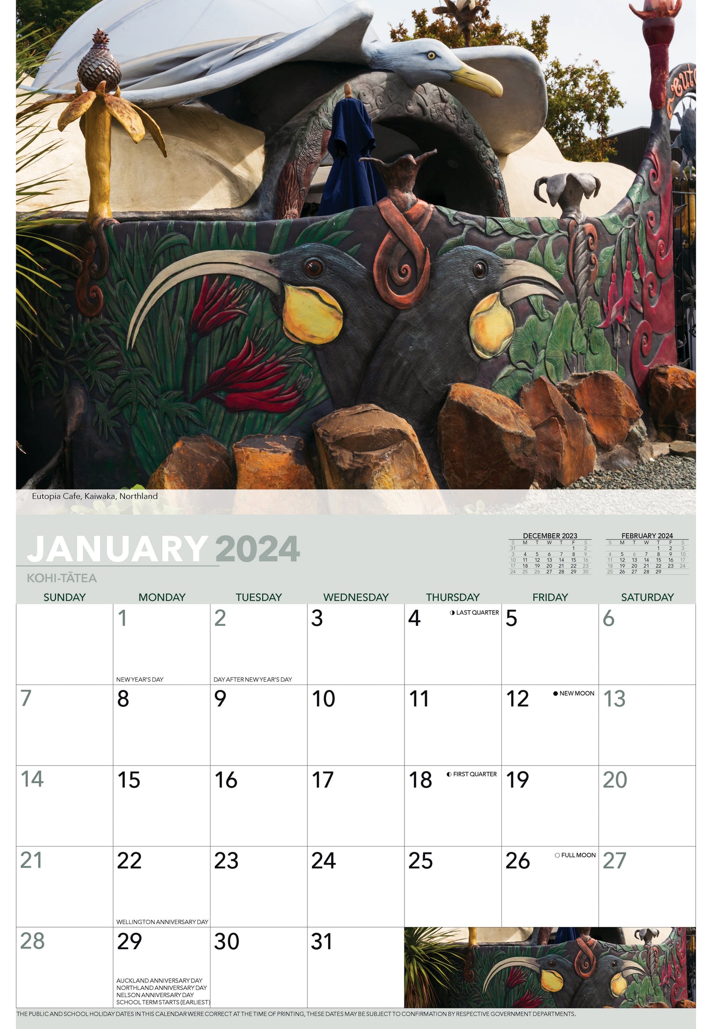 2024 As Kiwi As Wall Calendar — Calendar Club