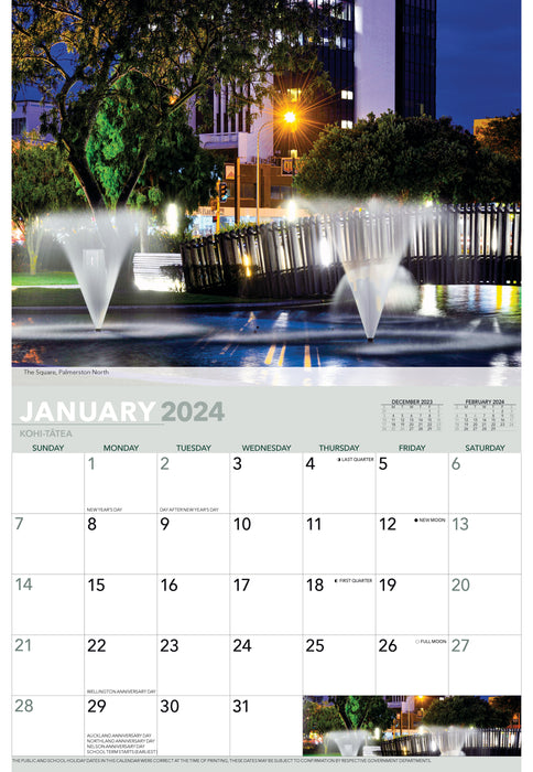 2024 Manawatu & Wanganui Wall Calendar