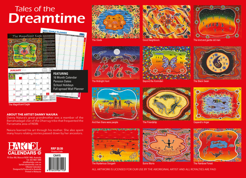 2024 Tales of the Dreamtime Wall Calendar
