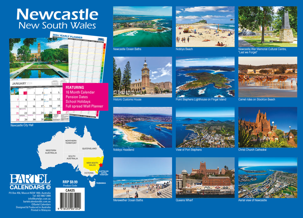 2024 Newcastle and the Hunter Wall Calendar