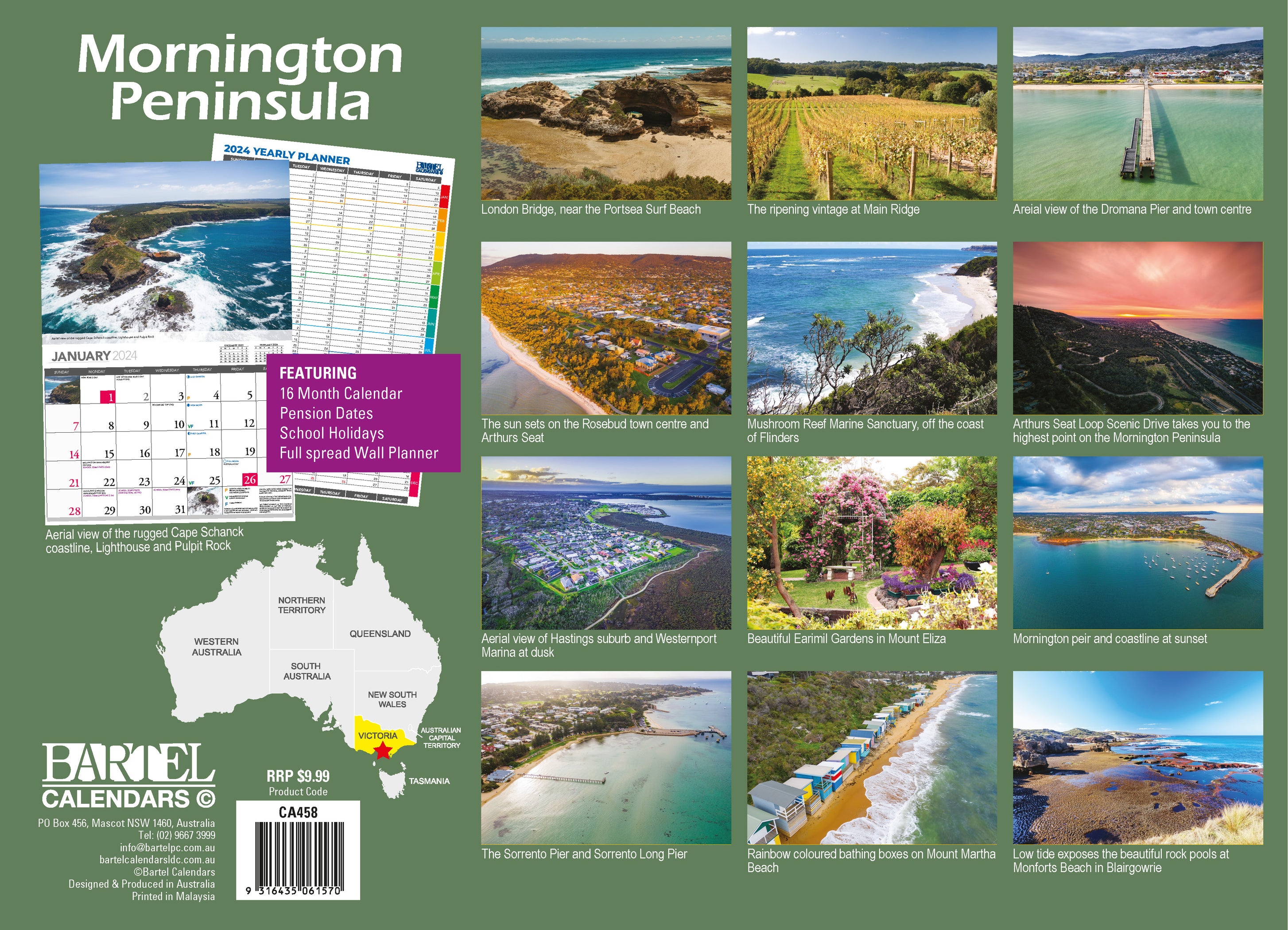 2024 The Mornington Peninsula Wall Calendar — Calendar Club