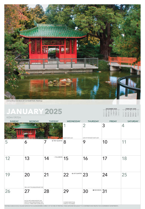 2025 Hawke's Bay Wall Calendar