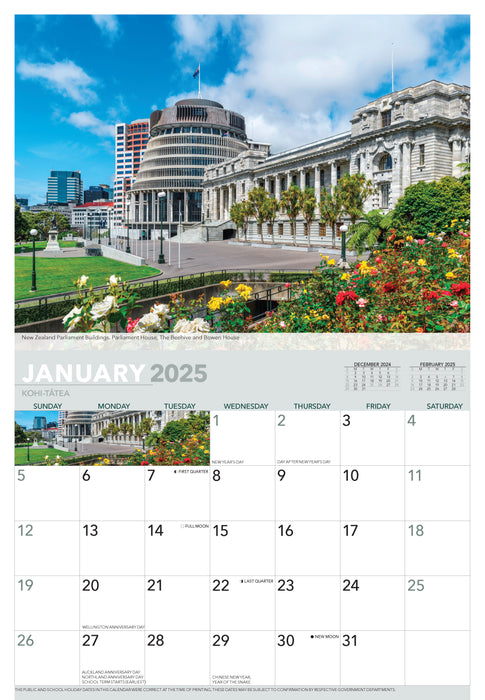 2025 Wellington Wall Calendar
