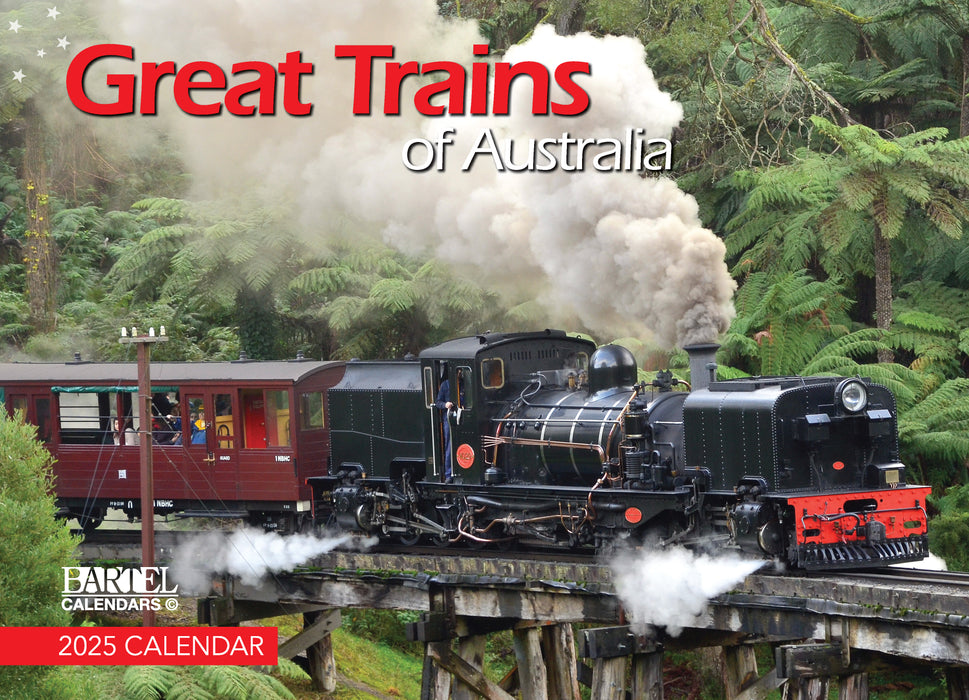 2025 Great Trains of Australia Wall Calendar