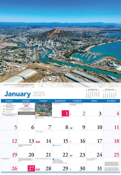 2025 Townsville Wall Calendar