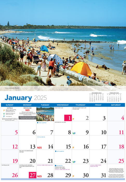 2025 Geelong & the Bellarine Peninsula Wall Calendar