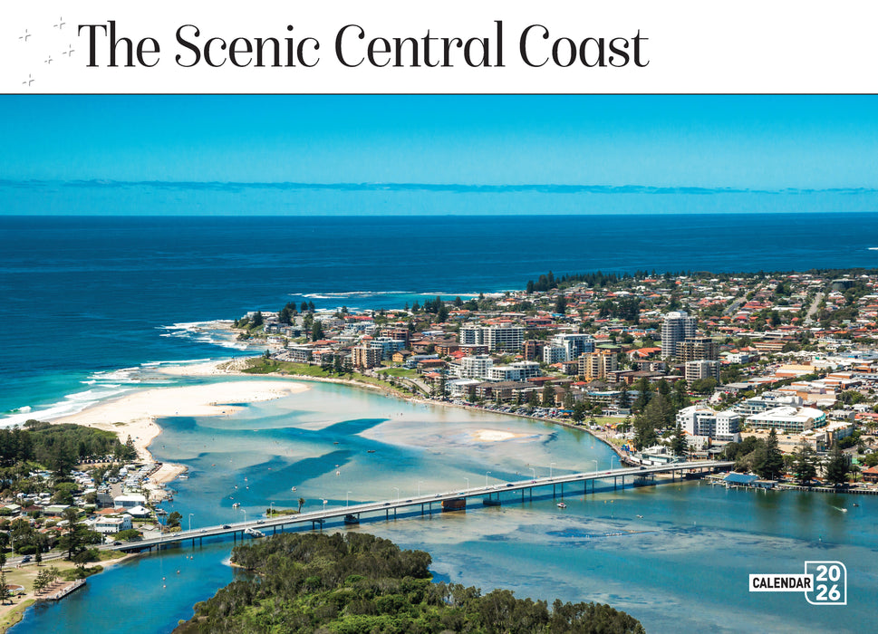 Scenic Central Coast 2026 A4 Wall Calendar