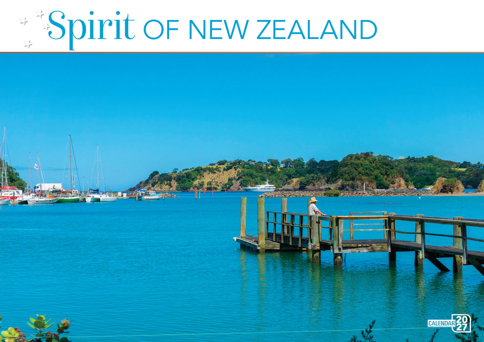 Spirit of New Zealand 2027 A4 Wall Calendar