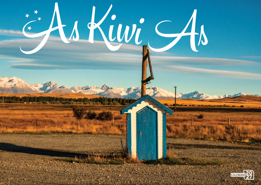 As Kiwi As 2027 A4 Wall Calendar