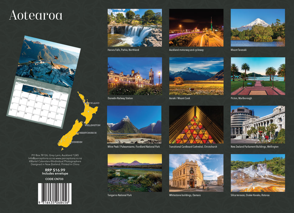 Aotearoa 2027 Wall Calendar