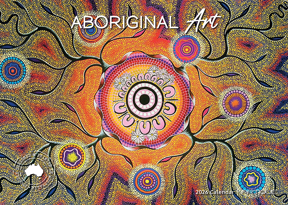 Aboriginal Art 2026 A4 Wall Calendar
