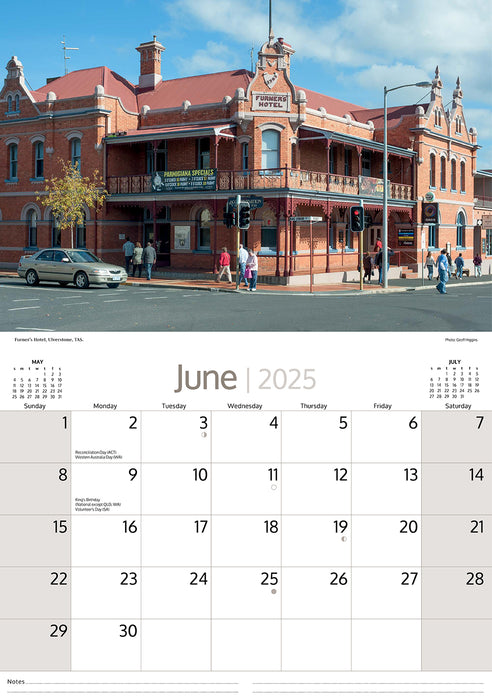 2025 Australian Pubs Wall Calendar