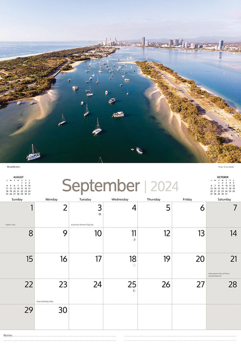 2024 Around Gold Coast Wall Calendar