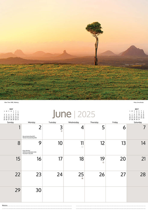 2025 Around Sunshine Coast Wall Calendar