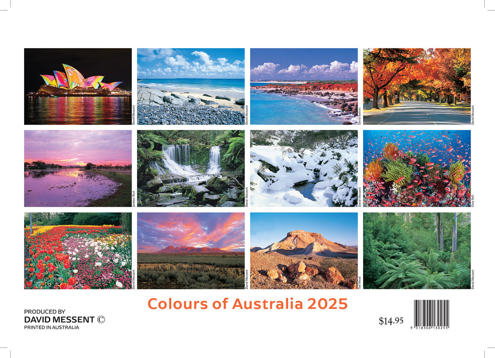 2025 Colours of Australia Wall Calendar