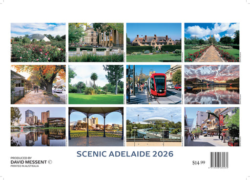Scenic Adelaide 2026 A4 Wall Calendar