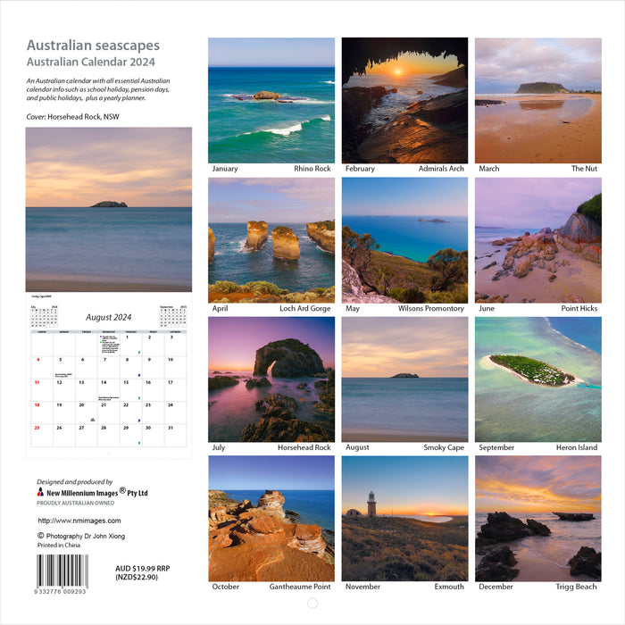 2024 Australian Seascapes Wall Calendar