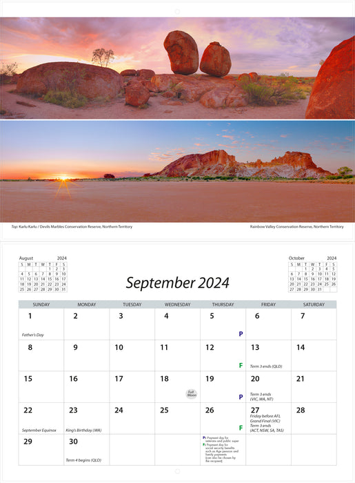 2024 Australia Panorama Wall Calendar