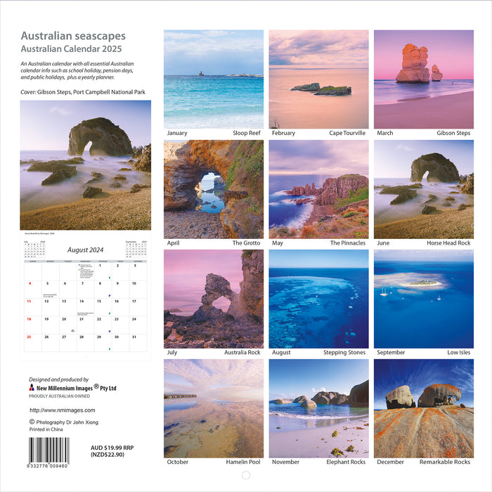 2025 Australian Seascapes Wall Calendar