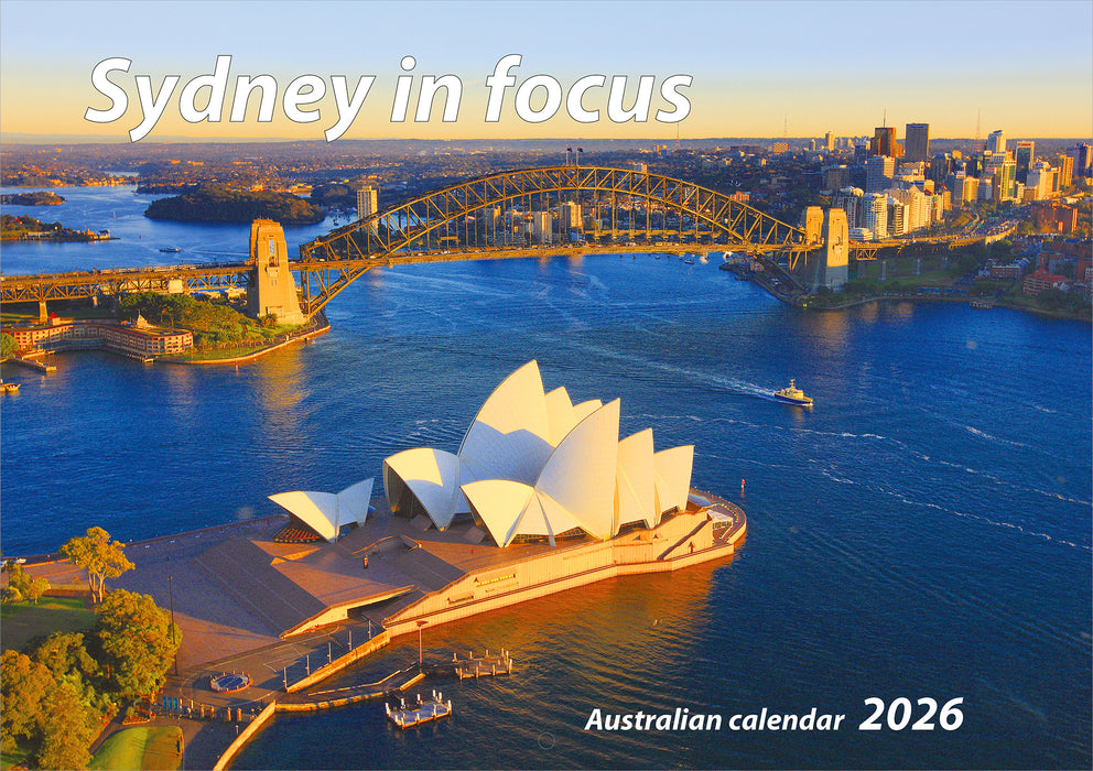 Sydney In Focus 2026 A4 Wall Calendar