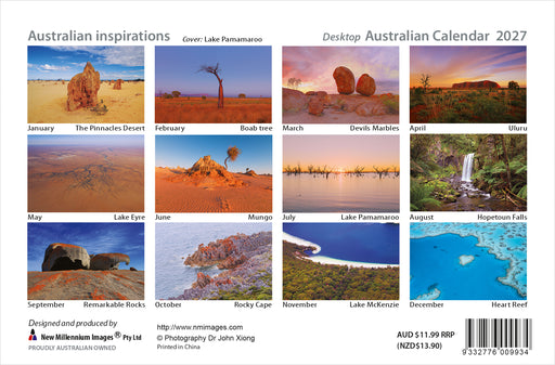 Australian Inspirations 2027 Desk Organiser