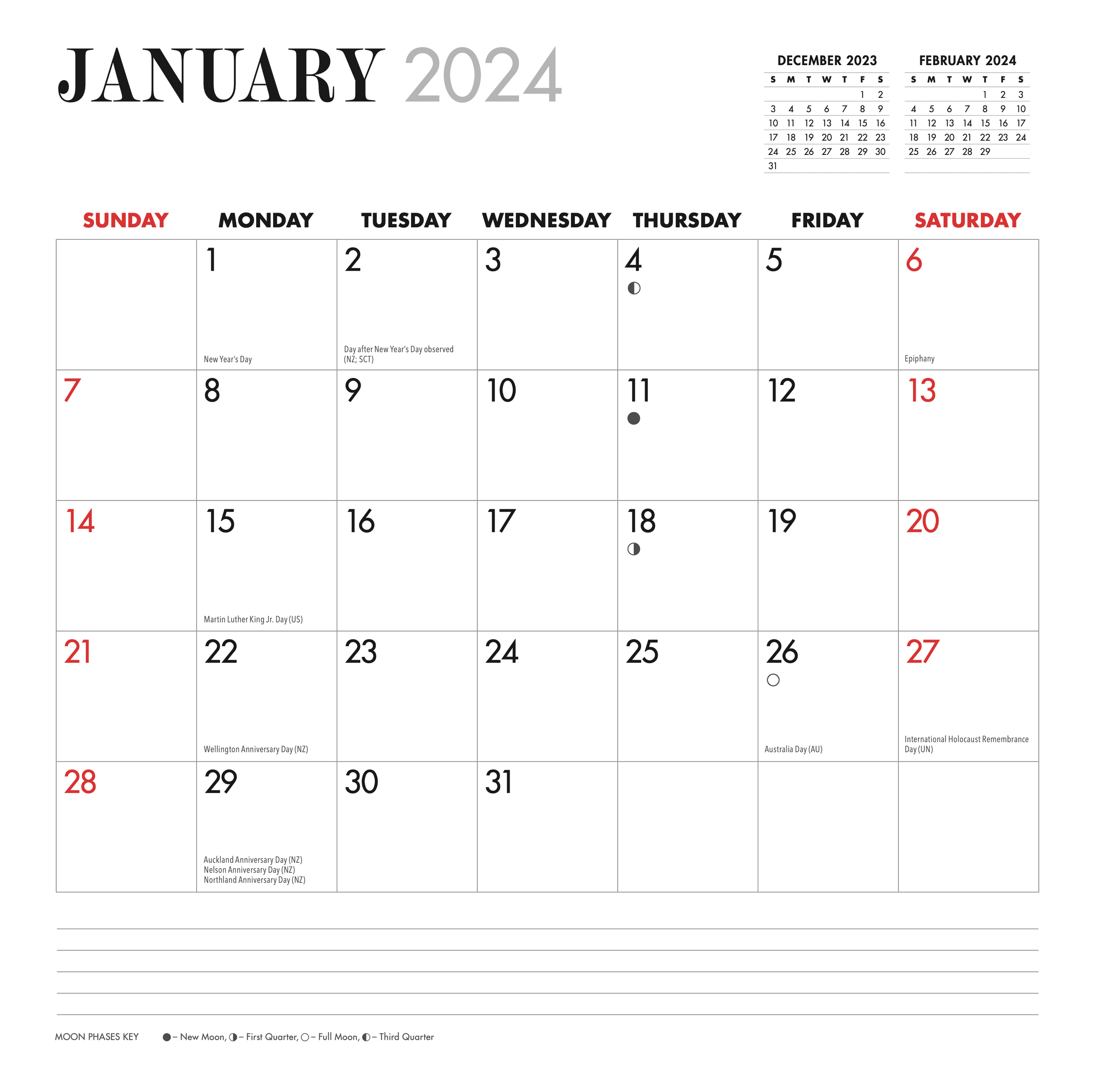 2024 Mullets Wall Calendar — Calendar Club