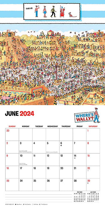 2024 Where's Wally Mini Wall Calendar