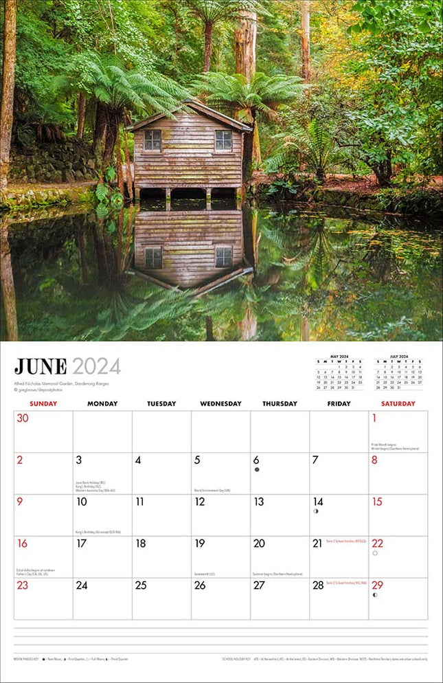 2024 Melbourne & Victoria Wall Calendar — Calendar Club