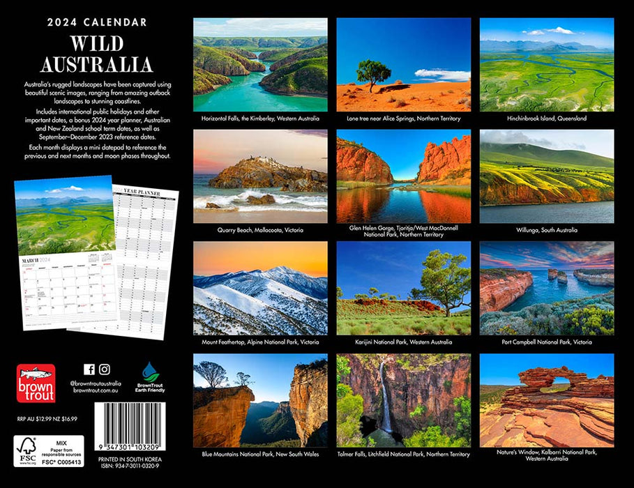 2024 Wild Australia Wall Calendar