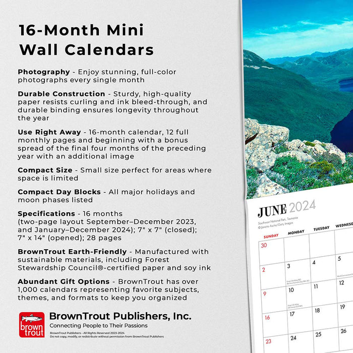 2024 Wild Australia Mini Wall Calendar