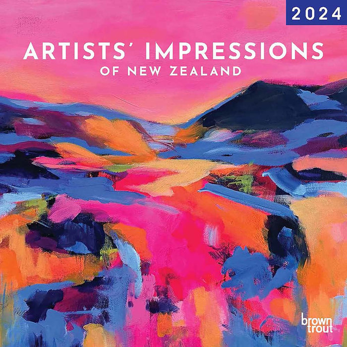 2024 Artists' Impressions of New Zealand Wall Calendar