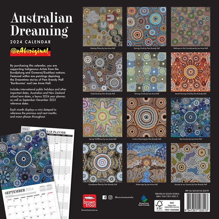 2024 Australian Dreaming Wall Calendar