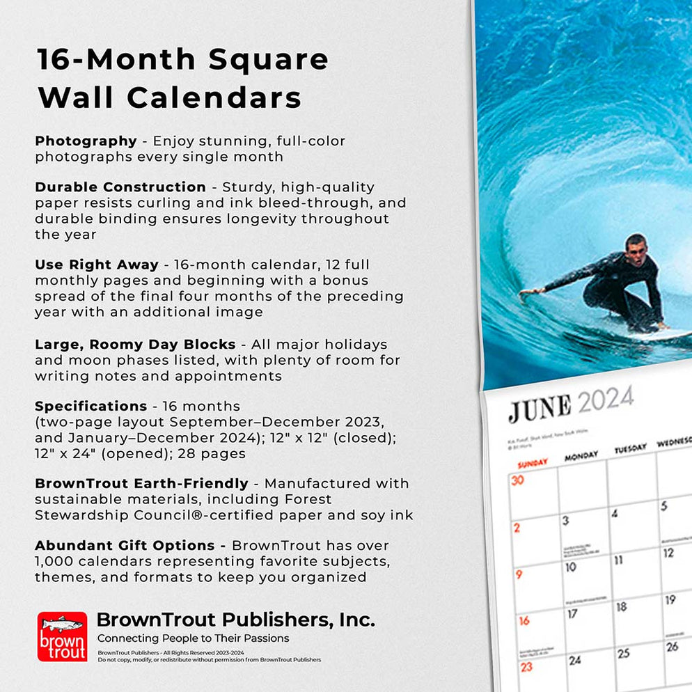 2024 Surfing Australia Wall Calendar — Calendar Club