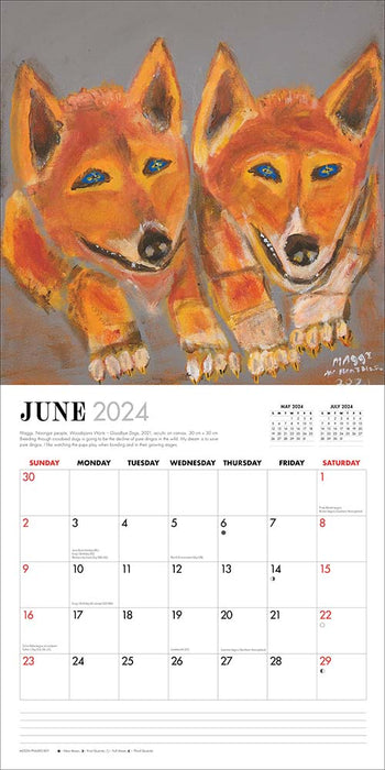 2024 Aboriginal Art Wall Calendar