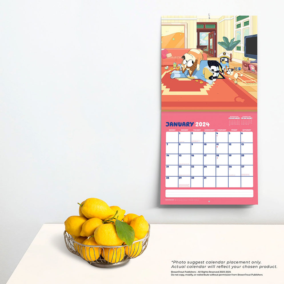 2024 Bluey Wall Calendar — Calendar Club