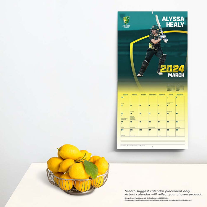 2024 Cricket Australia Women Wall Calendar