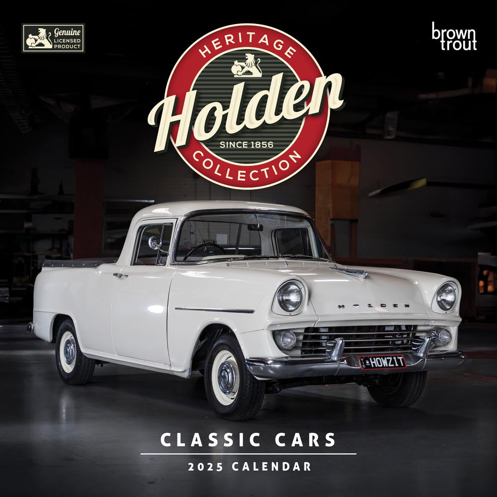 Calendar Club 2025 Classic Holden Cars Wall Calendar